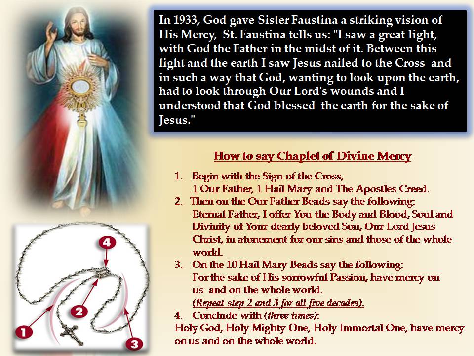 THE CHAPLET OF DIVINE MERCY